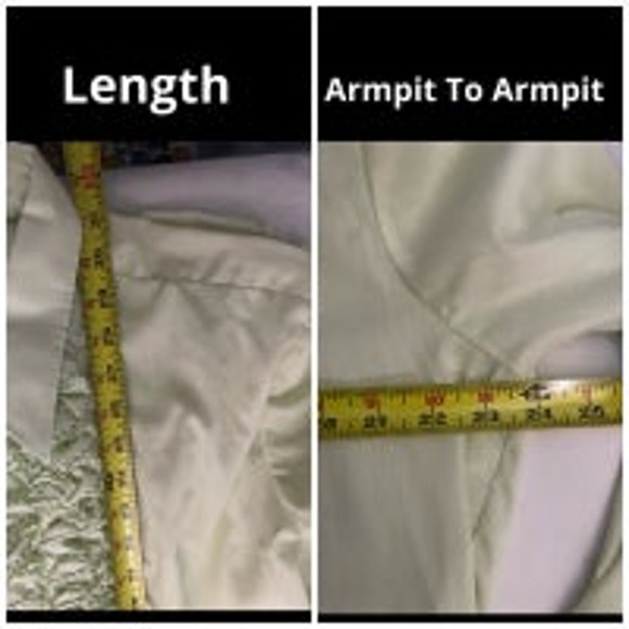 Vtg 70's After Six Baby Green and Tan RUFFLED Tuxedo Prom Bundle =2 total - Picture 2 of 12